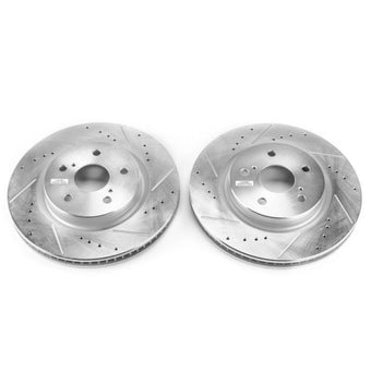 compare product Power Stop 2019 Lexus ES350 Front Evolution Drilled & Slotted Rotors - Pair