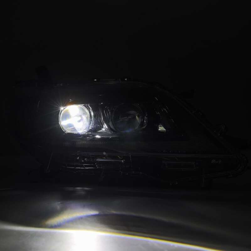 AlphaRex 11 - 21 Toyota Sienna LUXX LED Proj Headlights Plank Style Alpha Black w/Seq Signal/DRL - My Store