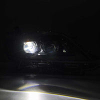 AlphaRex 11 - 21 Toyota Sienna LUXX LED Proj Headlights Plank Style Alpha Black w/Seq Signal/DRL - My Store