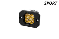 Diode Dynamics Stage Series C1 LED Pod Sport - Yellow Flood Flush ABL Each - My Store