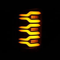 AlphaRex 14 - 18 GMC Sierra 1500/2500HD/3500HD LUXX - Series LED Tail Lights Blk w/Actv Light & Seq. Sig - My Store