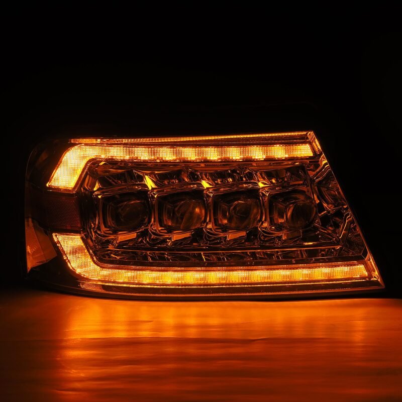AlphaRex 04 - 08 Ford F150 / 06 - 08 Lincoln Mark LT NOVA LED Proj Headlights Chrome w/Activ Light/Seq - My Store