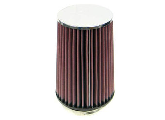 compare product K&N Universal Chrome Filter 3 1/2 inch FLG / 5 1/2 inch Bottom / 4 1/2 inch Top / 8 inch Height