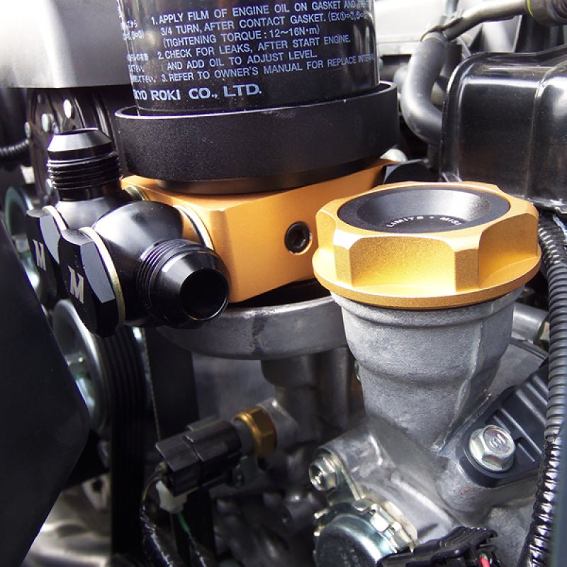 Mishimoto Oil Sandwich Plate w/ Rear - Mounted Thermostat - My Store