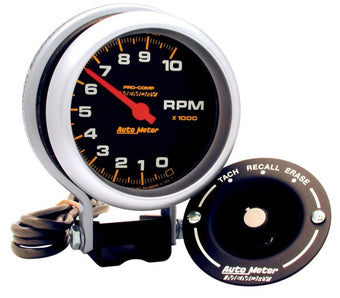 compare product AutoMeter Gauge Tachometer 3-3/4in. 10K RPM Pedestal W/Peak Memory Pro-Comp