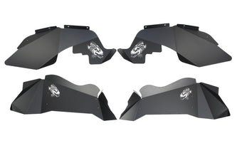 compare product Fishbone Offroad 07-18 Jeep Wrangler JK Logo Aluminum Inner Fenders - Black Powdercoat