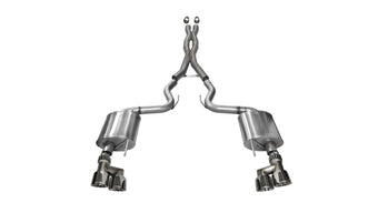 compare product Corsa 2015-2017 Ford Mustang GT 5.0 3in Cat Back Exhaust Polish Quad Tips (Sport)