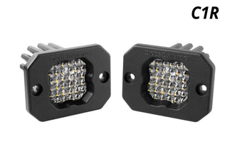 compare product Diode Dynamics Stage Series C1R - White Flood Flush Mount LED Pod (Pair)