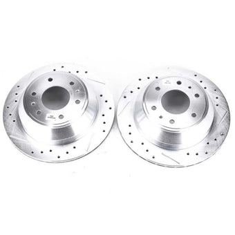 compare product Power Stop 04-07 Buick Rainier Rear Evolution Drilled & Slotted Rotors - Pair