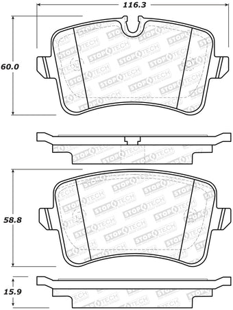 compare product StopTech Street Brake Pads - Rear