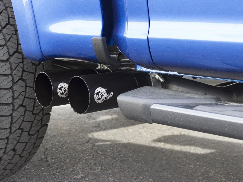 aFe Rebel 3in 409 SS Cat - Back Exhaust 2021 Ford F - 150 V6 2.7L/3.5L (tt)/V8 5.0L w/ Black Tips - My Store
