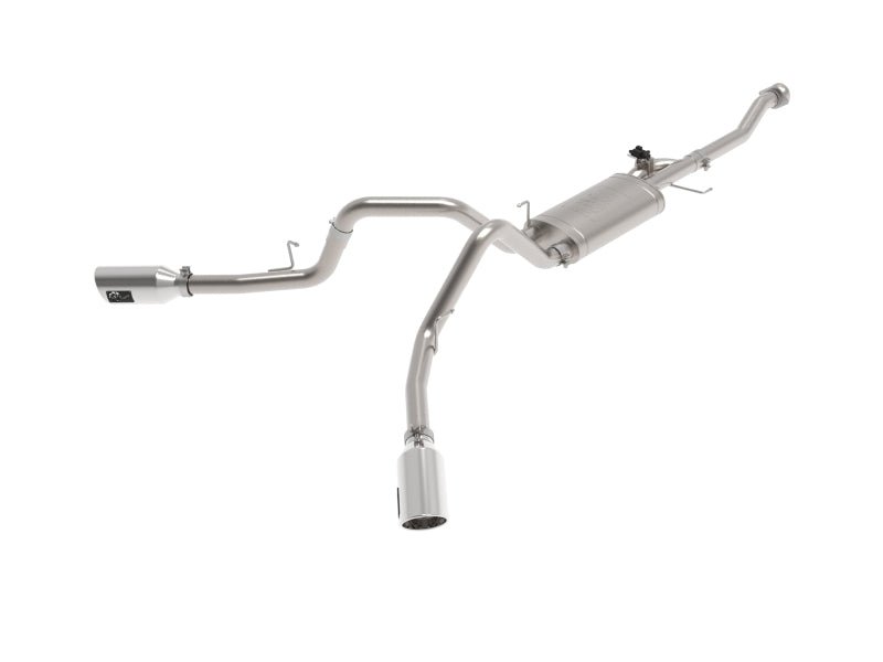 aFe Gemini XV 3in 304 SS Cat - Back Exhaust 2021 Ford F - 150 V6 2.7L/3.5L (tt)/V8 5.0L w/ Polished Tips - My Store