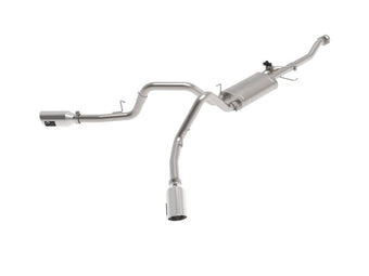 compare product aFe Gemini XV 3in 304 SS Cat-Back Exhaust 2021 Ford F-150 V6 2.7L/3.5L (tt)/V8 5.0L w/ Polished Tips