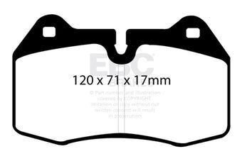 compare product EBC 94-99 BMW M5 3.8 (E34) Bluestuff Front Brake Pads