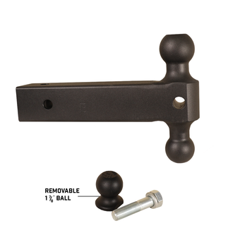 compare product Gen-Y 2.5in Shank 21K Extended Dual-Ball Mount 12in length
