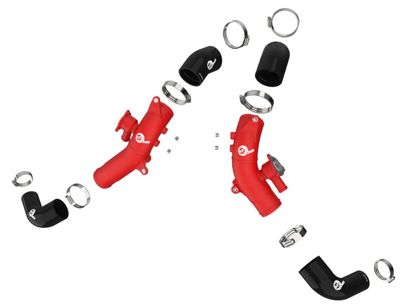 aFe 2022 Toyota Land Cruiser (J300) V6 - 3.5L (tt) BladeRunner 2.5in Aluminum Hot Charge Pipe - Red - My Store