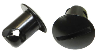 compare product Moroso Quick Fastener - Oval Head - 7/16in x .450in - Steel - Black - 10 Pack