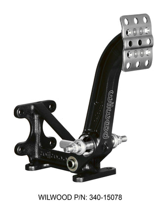 compare product Wilwood Adjustable-Trubar Brake Pedal - Dual MC - Floor Mount - 6:1