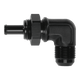 DeatschWerks 10AN Male Flare Bulkhead to 3/8in Hose Barb 90 - Degree - My Store