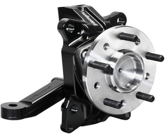 compare product Wilwood Spindle Kit Pair w/ Hub & Steering Arm 63-70 C10 Pickup 2.50in Drop