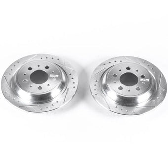 compare product Power Stop 99-00 Volvo S70 Rear Evolution Drilled & Slotted Rotors - Pair