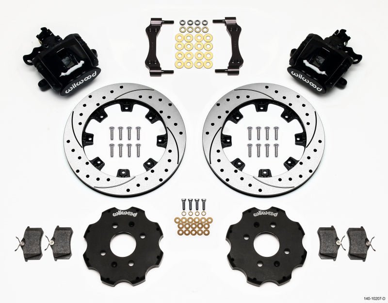 Wilwood Combination Parking Brake Rear Kit 12.19in Drilled Civic / Integra Disc 2.39 Hub Offset - My Store