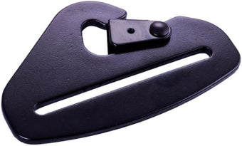 compare product RaceQuip Snap Hook End Seat Belt Mounting Hardware / Fits 3 In. Belts / Forged Steel - Black