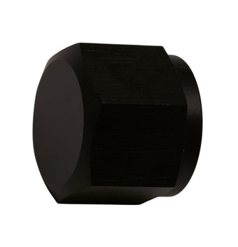 compare product DeatschWerks 8AN Female Flare Cap - Anodized Matte Black