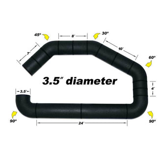 compare product Airaid U-Build-It - 3.5in Intake Tube