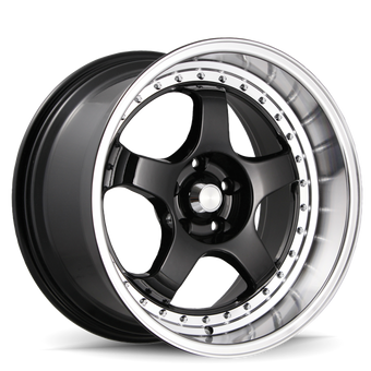compare product Konig SSM 18x8 5x100 ET42 Gloss Black w/ Machined Lip