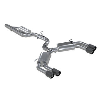 compare product MBRP 15-18 Audi S3 SS 3in Quad Split Rear Exit w/ Carbon Fiber Tips - T304