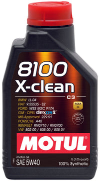 Motul 1L Synthetic Engine Oil 8100 5W40 X - CLEAN C3 - 505 01 - 502 00 - 505 00 - LL04 - My Store