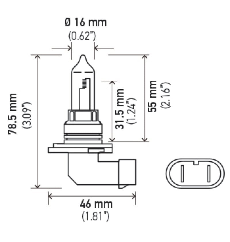 Hella Optilux HB3 9005 12V/65W XY Xenon Yellow Bulb - My Store