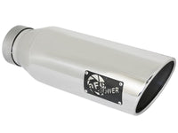 aFe MACH Force - XP 409 SS Exhaust Tip 4in In x 6in Out x 18in L Bolt - On Right - My Store