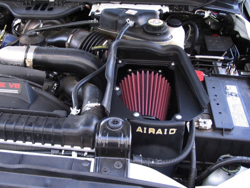 Airaid 03 - 07 Ford Power Stroke 6.0L Diesel MXP Intake System w/o Tube (Oiled / Red Media) - My Store