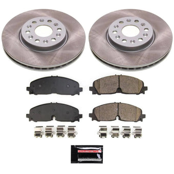 compare product Power Stop 21-22 GMC Acadia Front Semi-Coated Rotor Kit