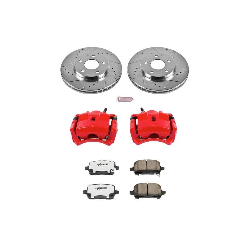 Power Stop 04 - 08 Chevrolet Malibu Front Z26 Street Warrior Brake Kit w/Calipers - My Store