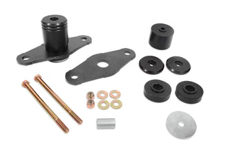 compare product BMR 11-18 Dodge Challenger Motor Mount Solid Bushing Upgrade Kit - Black Anodized