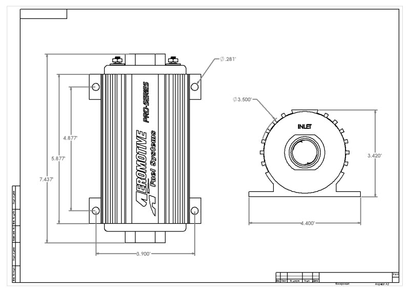 Aeromotive Pro - Series Fuel Pump - EFI or Carbureted Applications - My Store