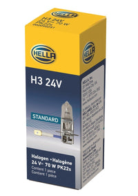 Hella H3 24V/70W PK22s T3.25 Halogen Bulb - My Store