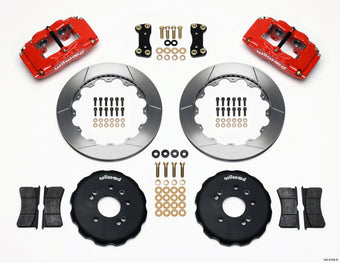 compare product Wilwood FSLI4 Front Hat Kit 13.00in Drilled Red Nissan 240SX