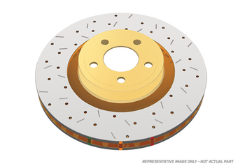 compare product DBA 2016-2017 Ford Focus RS Drilled & Slotted 4000 Series Rotor