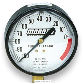 compare product Moroso Cylinder Leakage Testing Gauge Head (Use w/Part No 89600/89601)