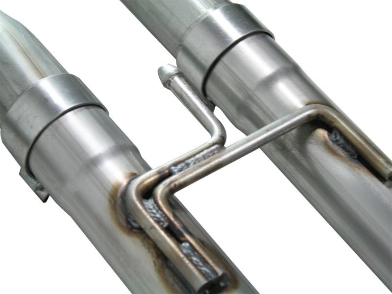 aFe MACHForce XP Exhaust Cat - Back 2.5/3in SS - 409 w/ Black Tip 04 - 12 Nissan Titan V8 5.6L - My Store