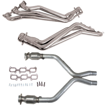 compare product BBK 11-14 Ford Mustang V6 1-3/4 Long Tube Headers w/High Flow Catted X-Pipe (Silver Ceramic)