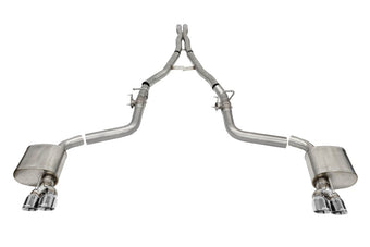 compare product Corsa 15-23 Challenger SRT/Hellcat/Demon/Redeye 2.75in Valved CB DR Exit w/ Twin 3.5in Pol Pro Tips