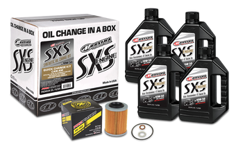 compare product Maxima SXS Can-Am Maverick X3 Oil Change Kit w/Full Synthetic 10W50 Engine Oil/Filter/Hardware