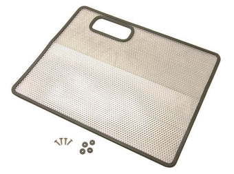 compare product Kentrol 87-95 Jeep Wrangler YJ Bug Shield - Polished Silver