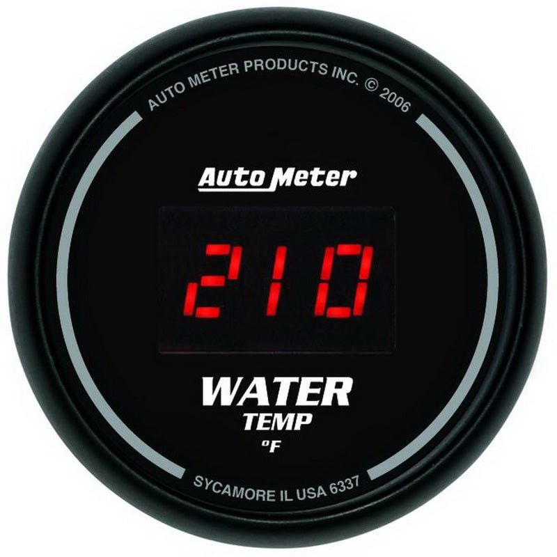 AutoMeter Gauge Kit 5 Pc. 3 - 3/8in. & 2 - 1/16in. Elec Speedo Digital Black Dial W/ Red Led - My Store