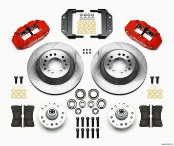 compare product Wilwood Narrow Superlite 6R Front Hub & 1PC Rtr Kit 12.88in-Red Magnum Force Drop Spindle